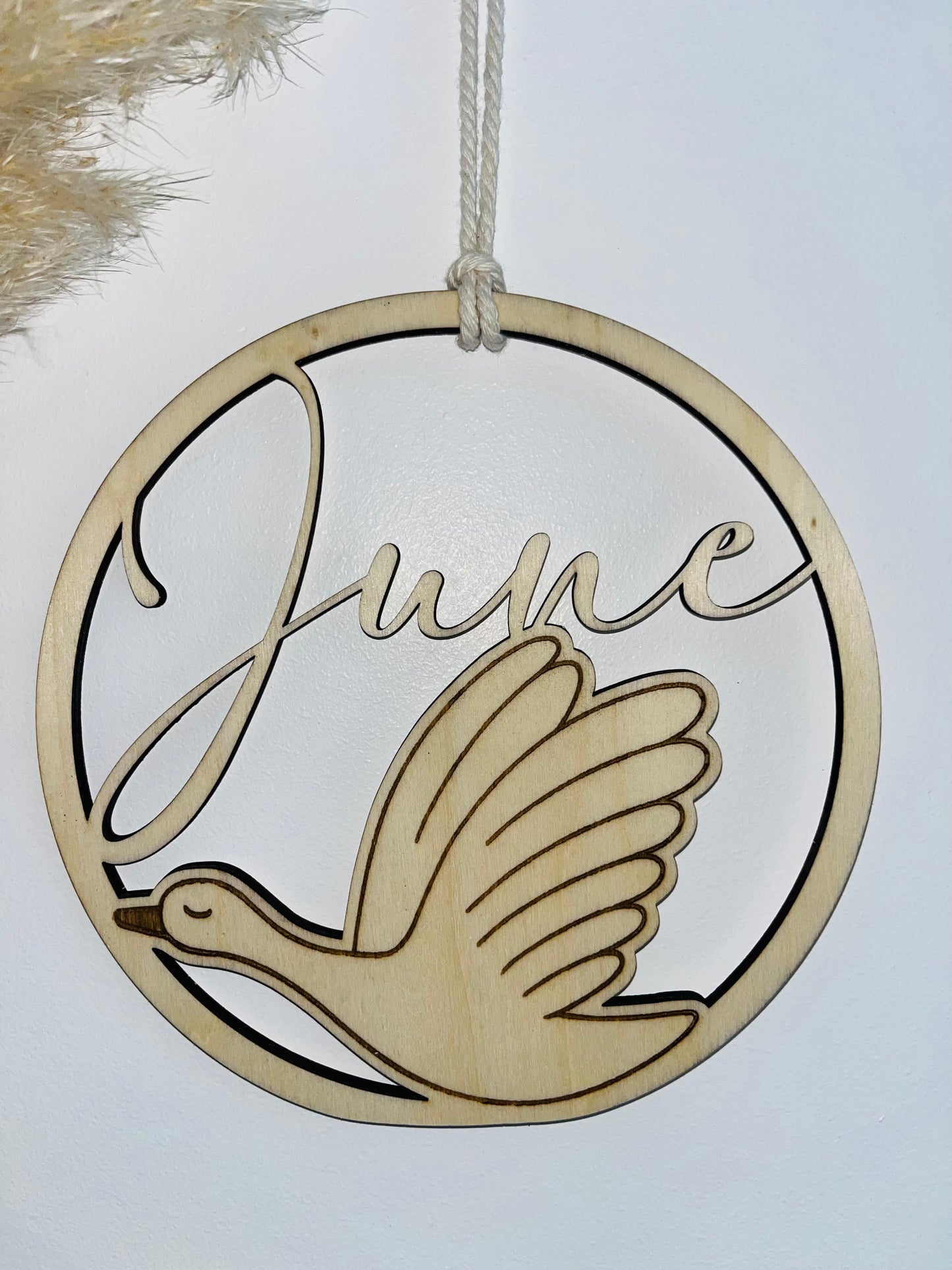 Décoration de porte oie personnalisée