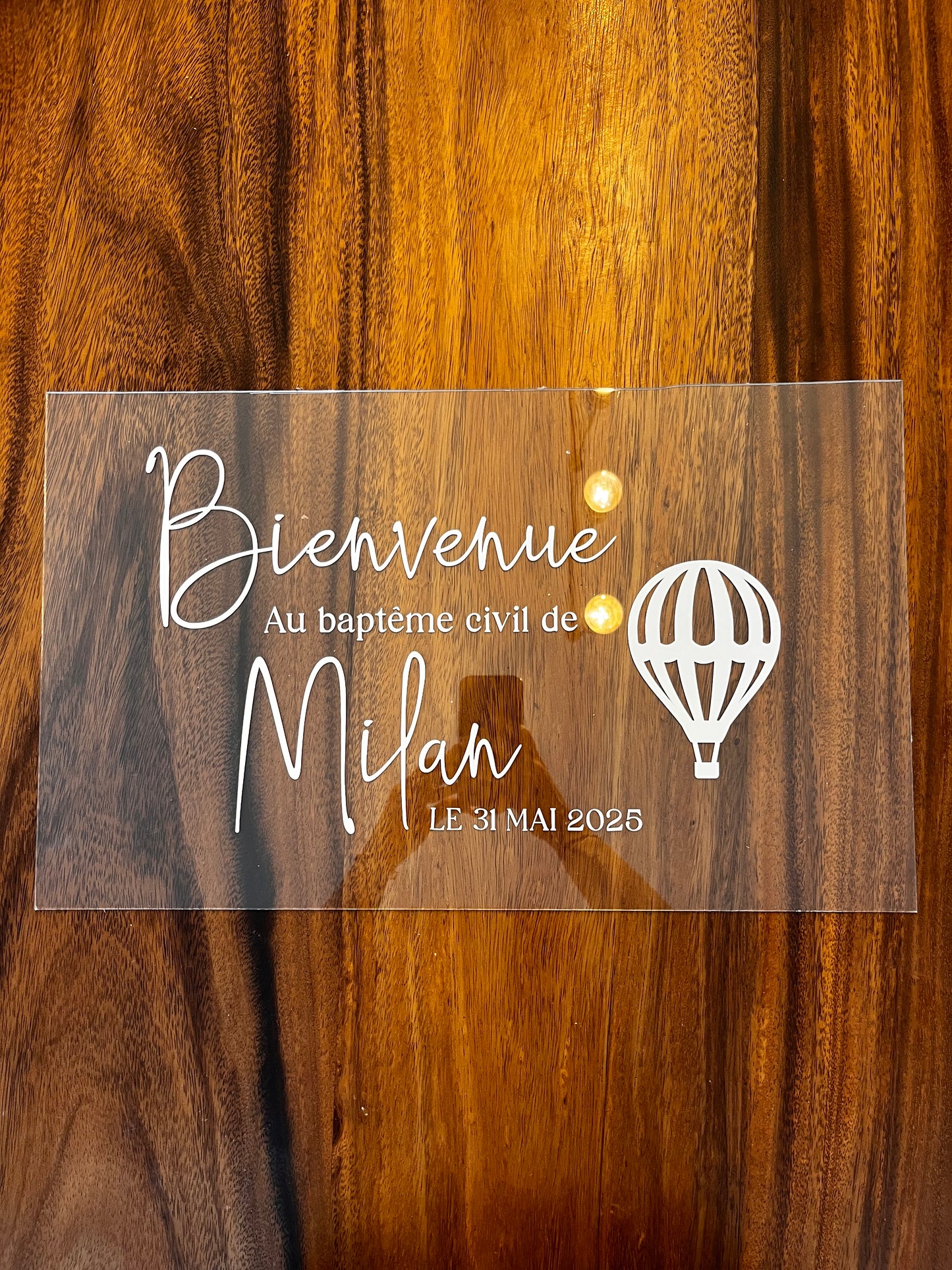 Panneau d’entrée personnalisé