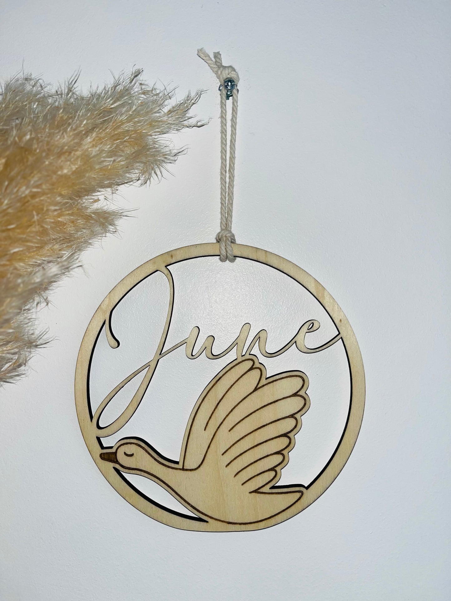 Décoration de porte oie personnalisée
