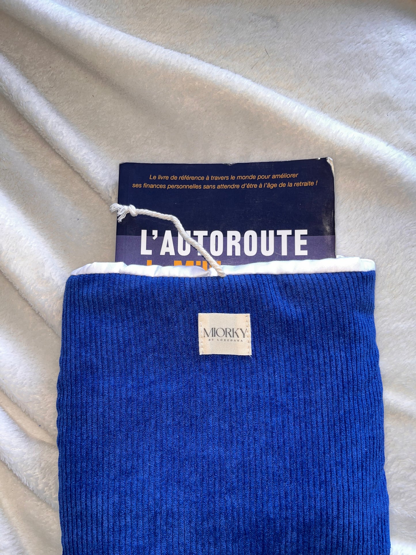 Pochette de livre de poche artisanale en tissus