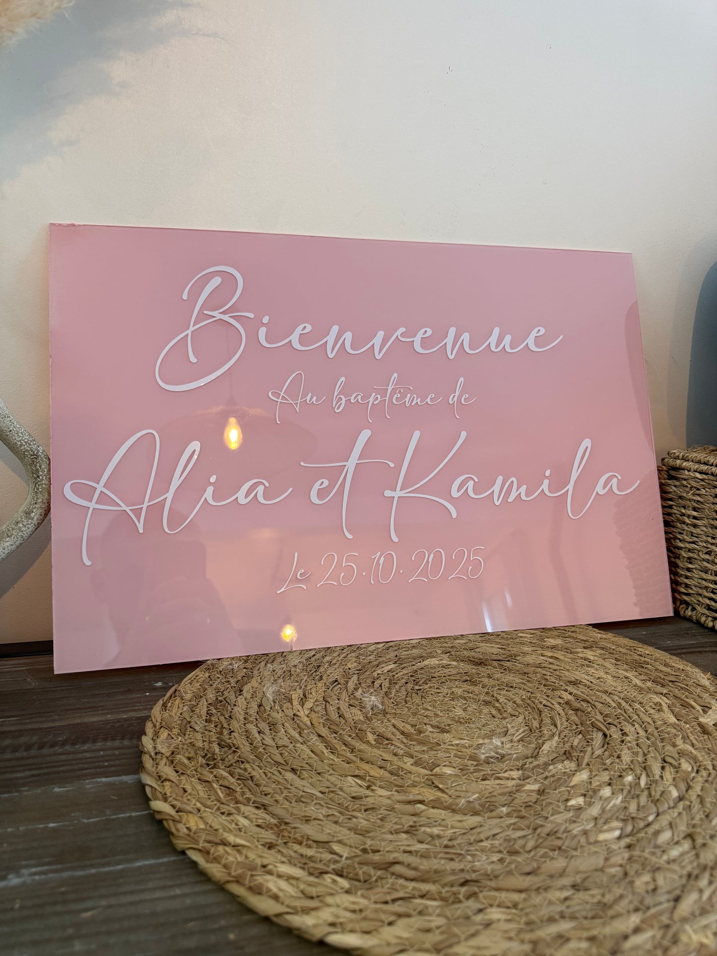 Panneau d’entrée personnalisé