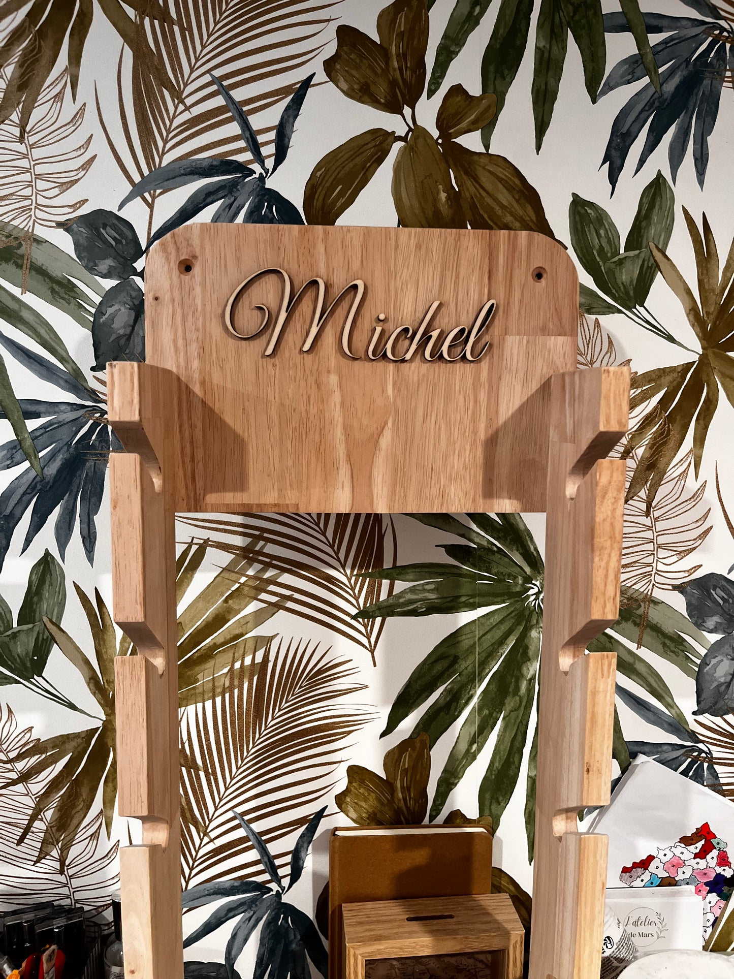 Support de casquette personnalisé en bois
