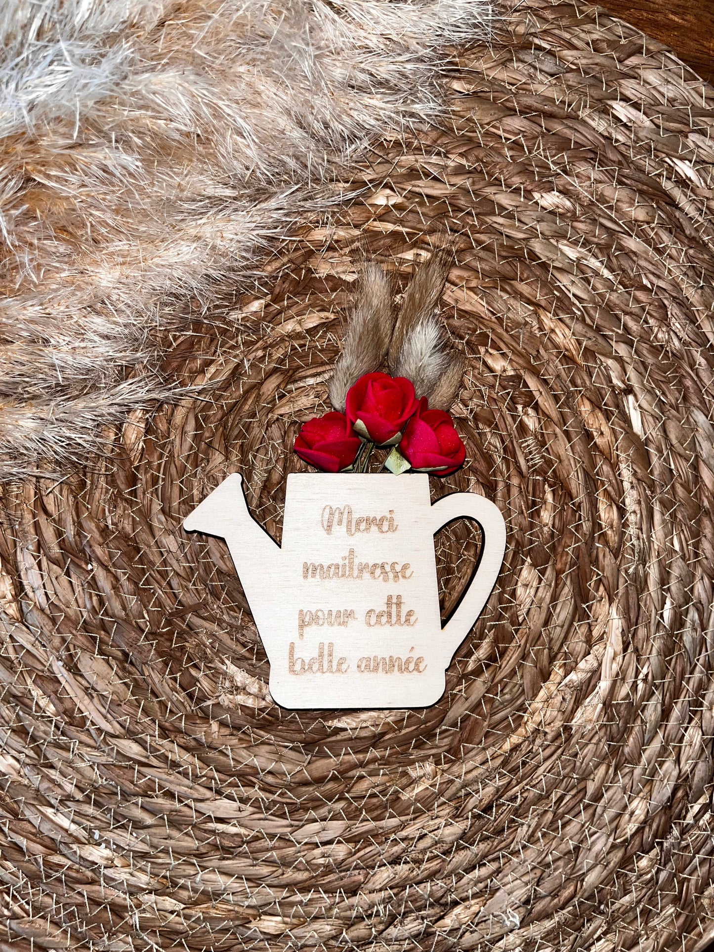 Magnet arrosoir fleuri