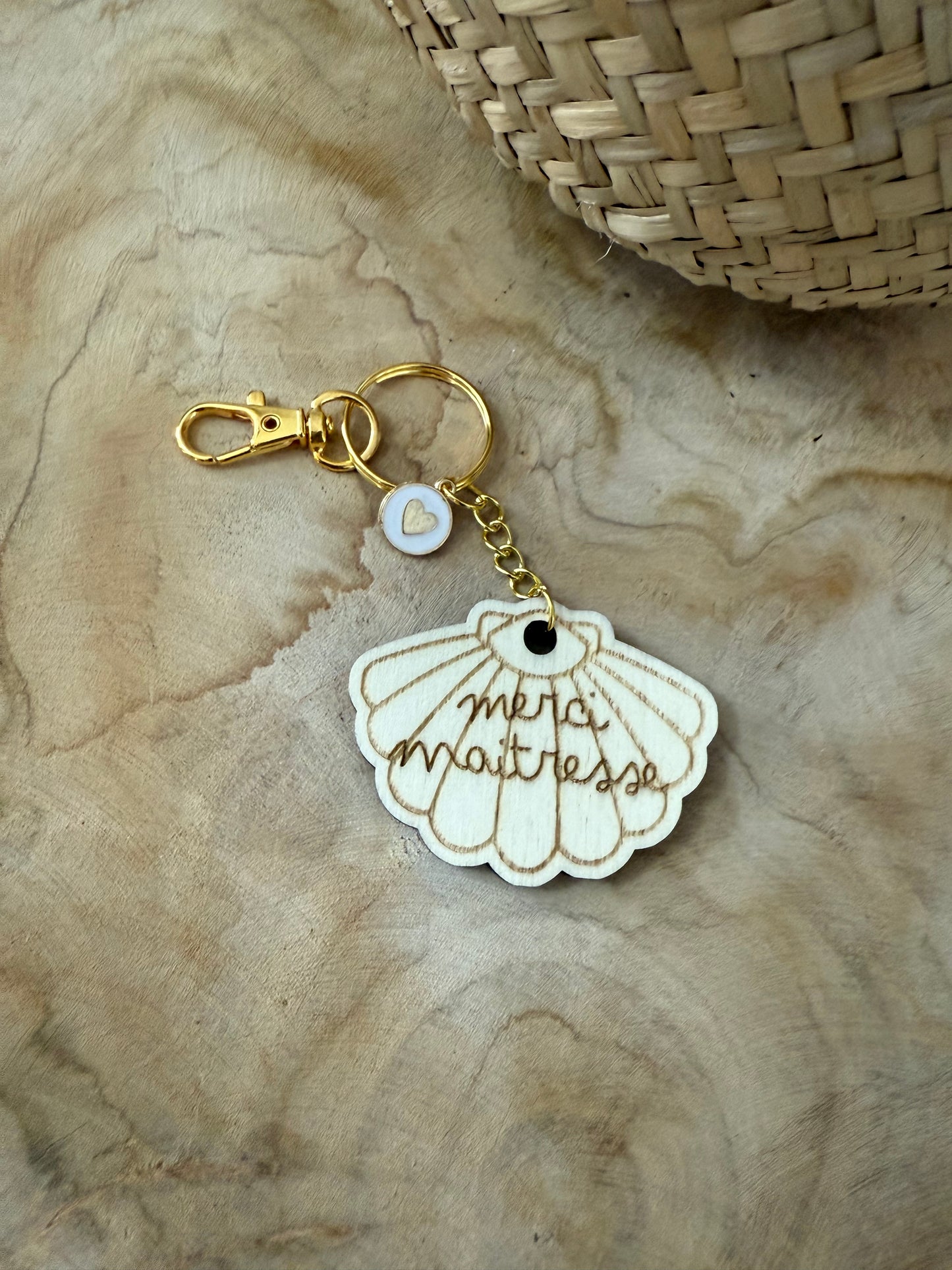 Porte-clef en bois personnalisé