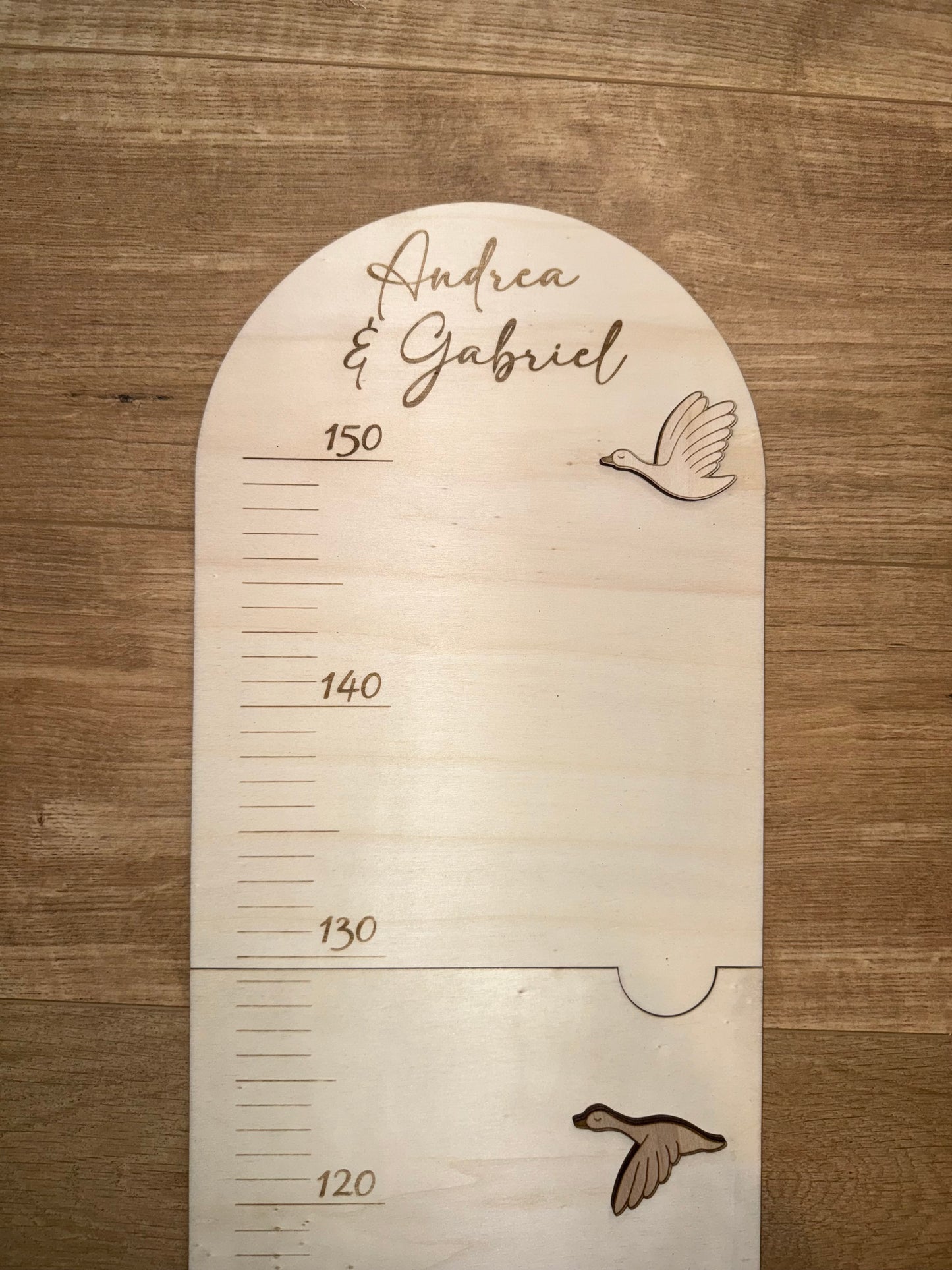 Toise Murale Oie en Bois – Grandir avec Tendresse