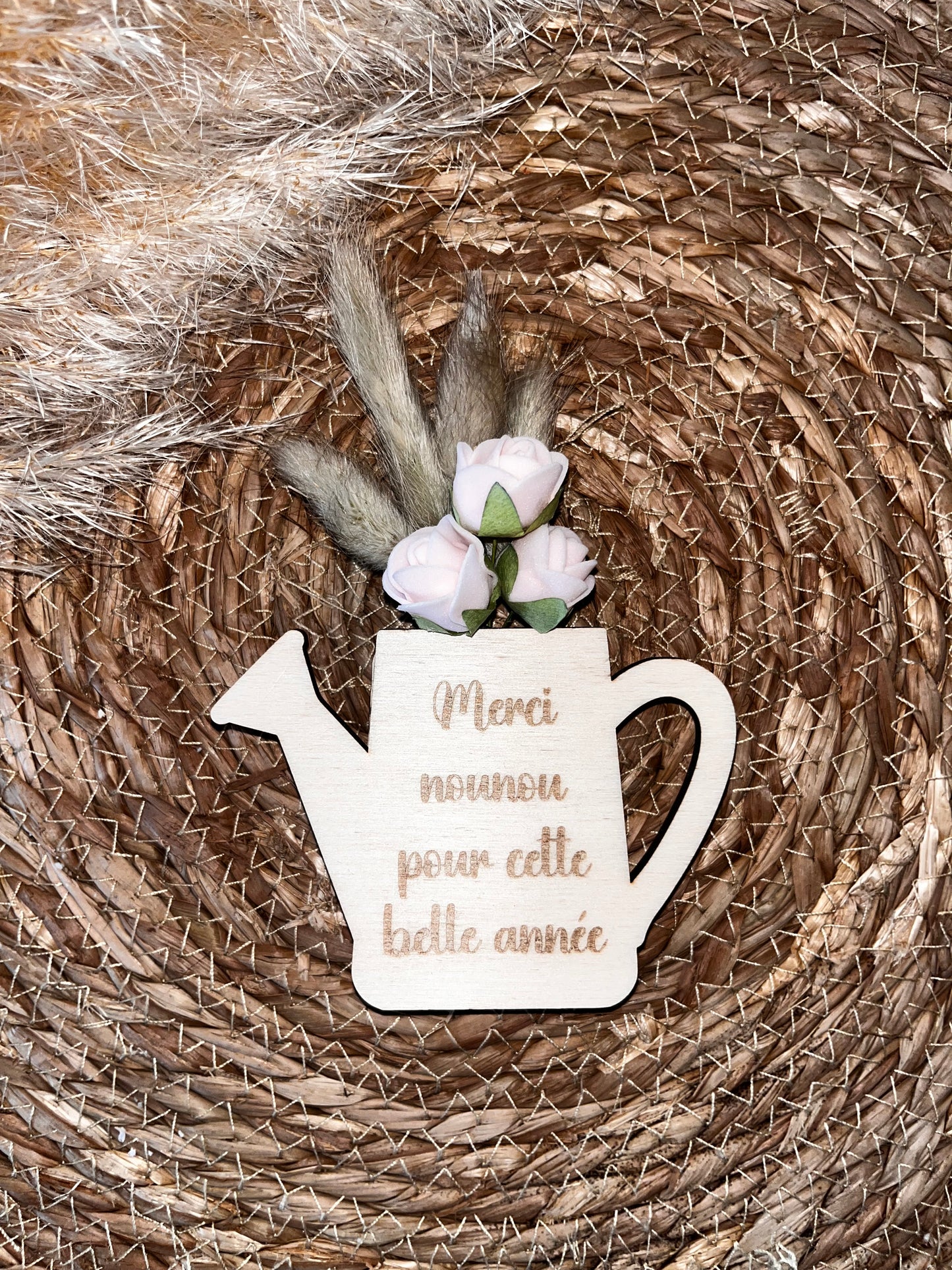 Magnet arrosoir fleuri