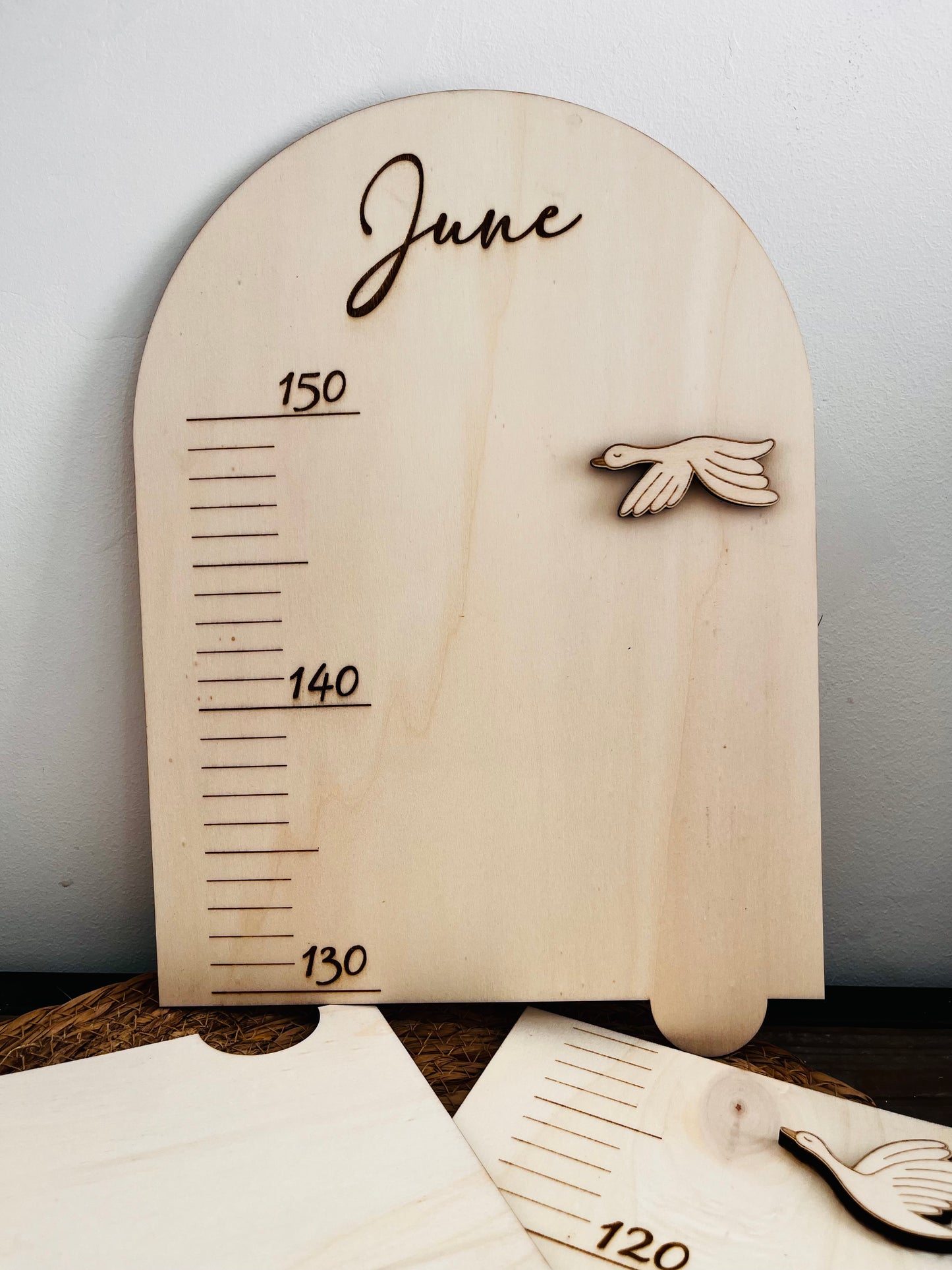 Toise Murale Oie en Bois – Grandir avec Tendresse