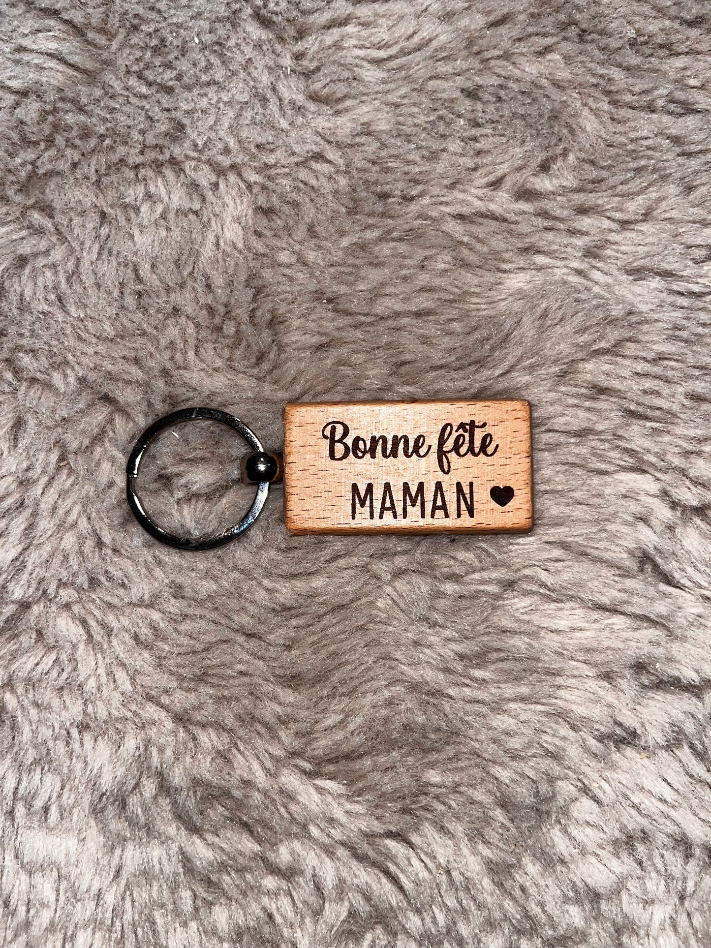 Porte-clef en bois personnalisé