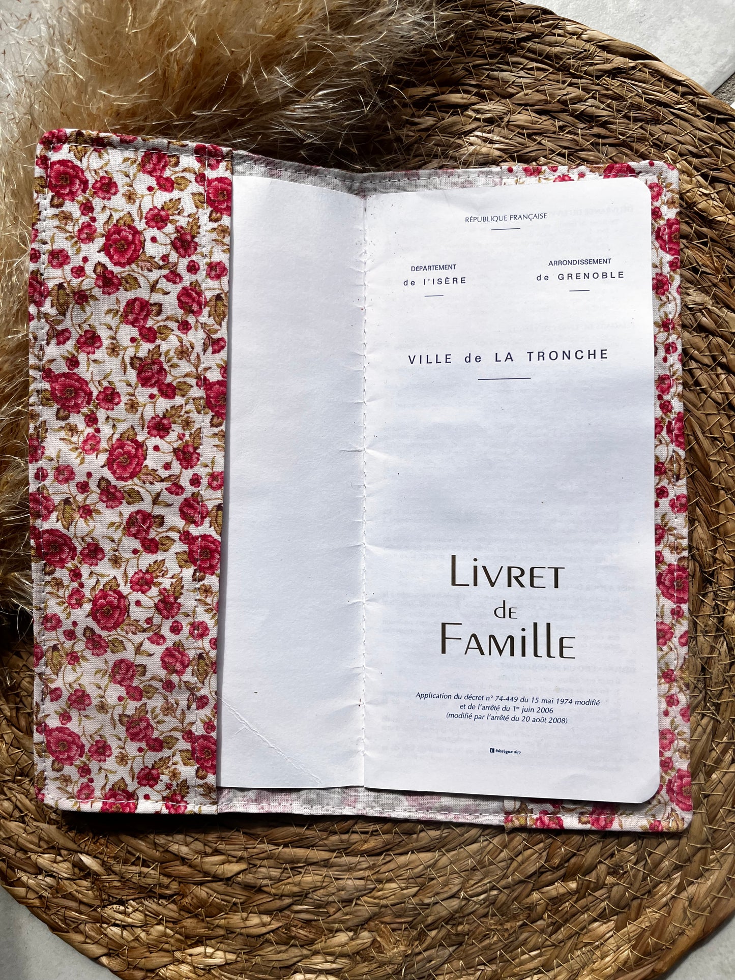 Housse livret de famille