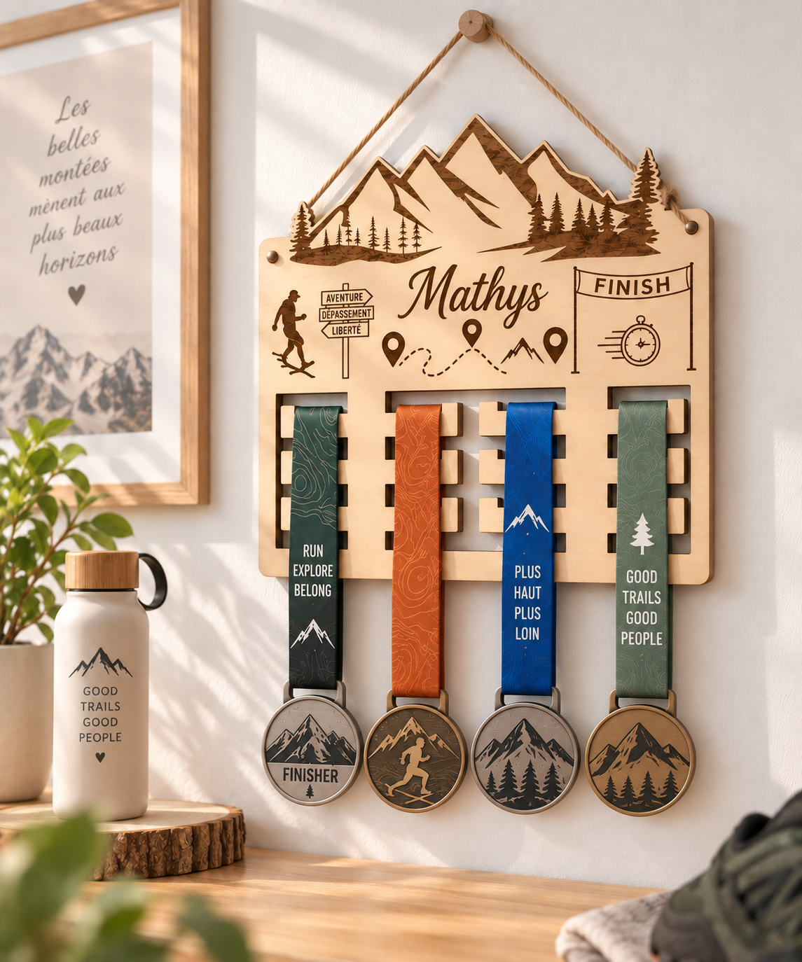 Support médaille de trail personnalisé