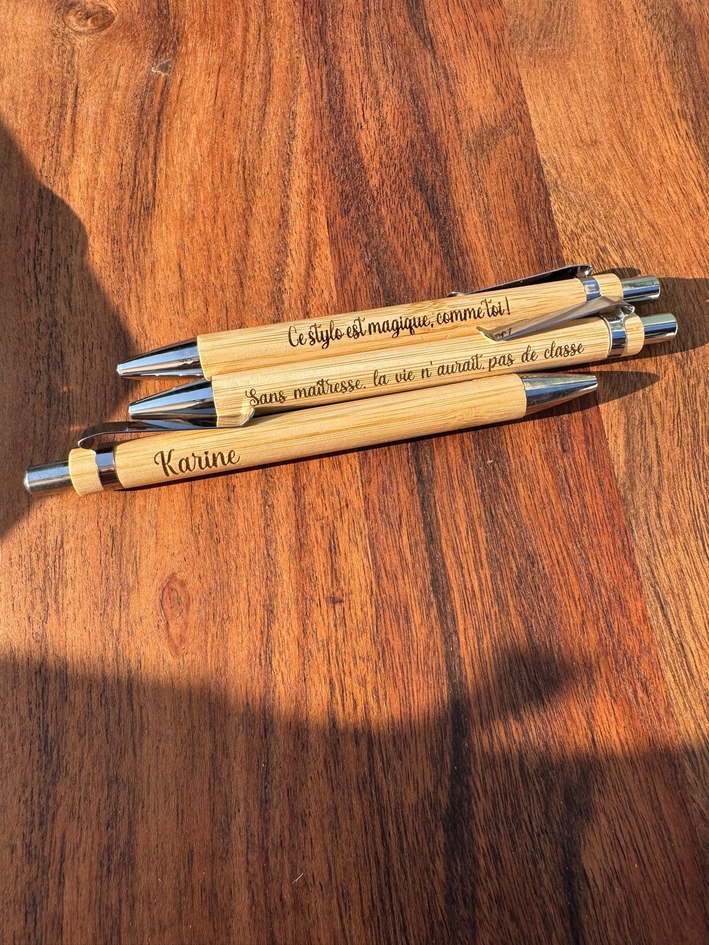 Stylo en bois personnalisé