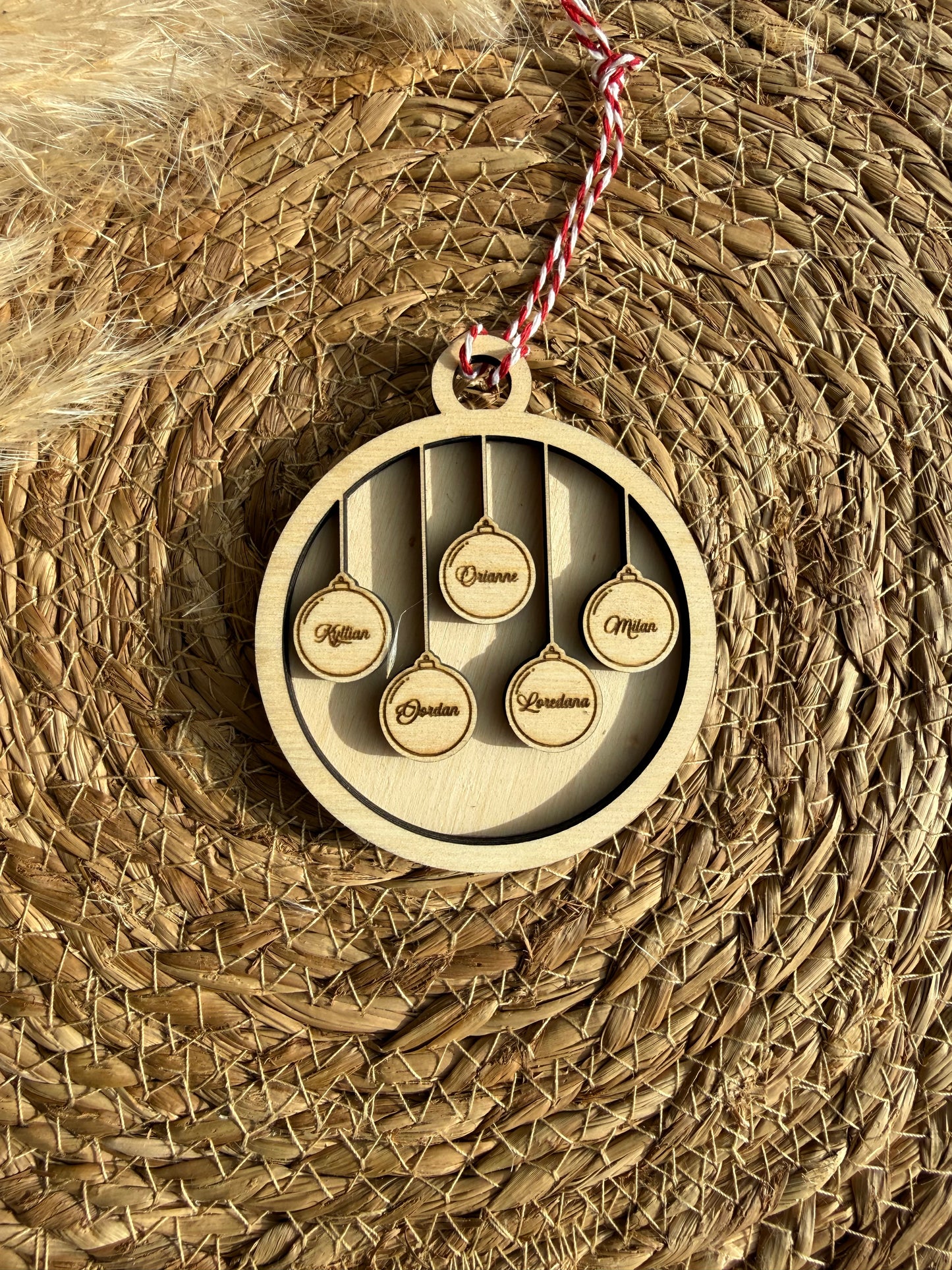 Boule de Noël famille