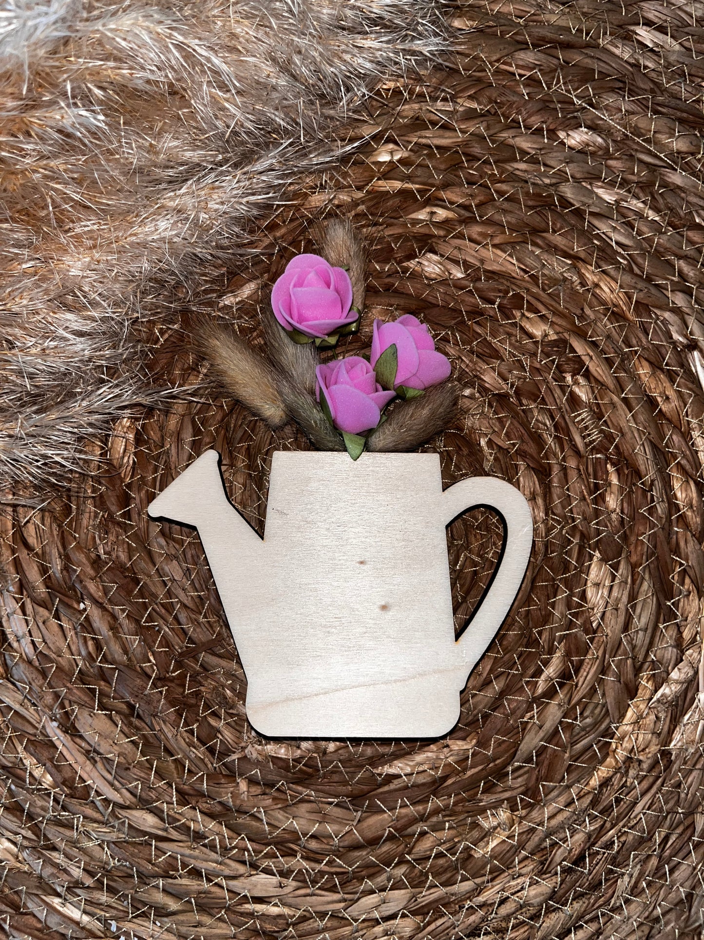 Magnet arrosoir fleuri