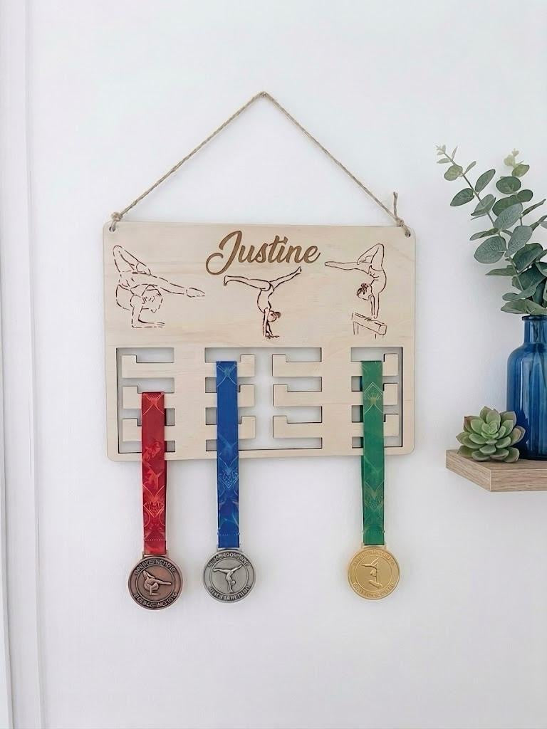 Support médaille de gymnastique personnalisé