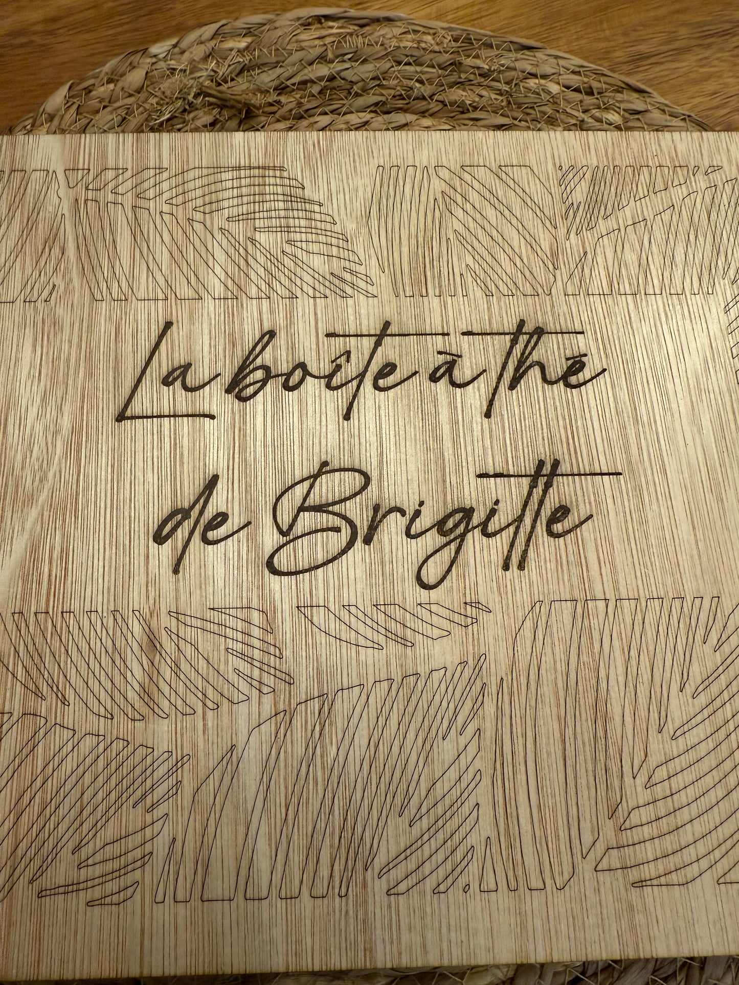 Boîte à Thé Personnalisée en Bois