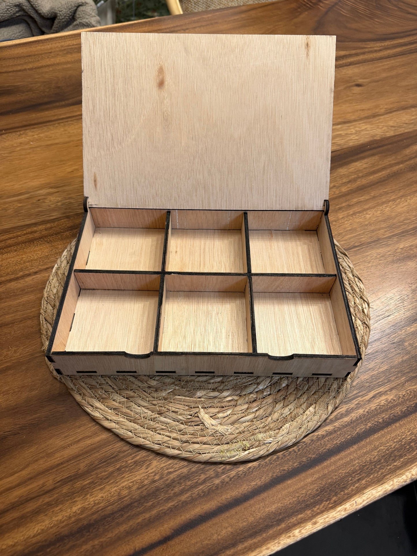 Boîte à Thé Personnalisée en Bois