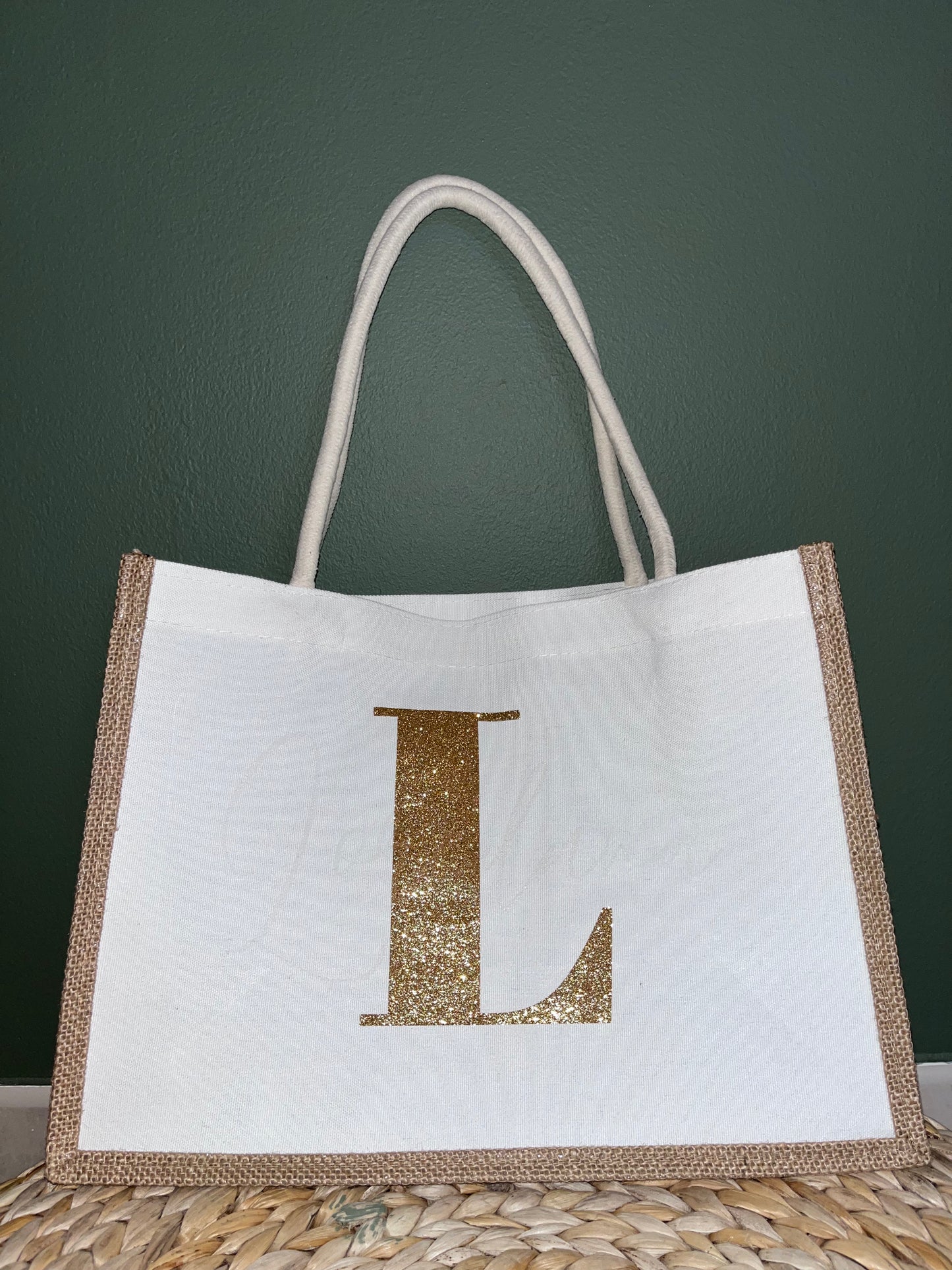 Sac cabas en toile de jute personnalisé