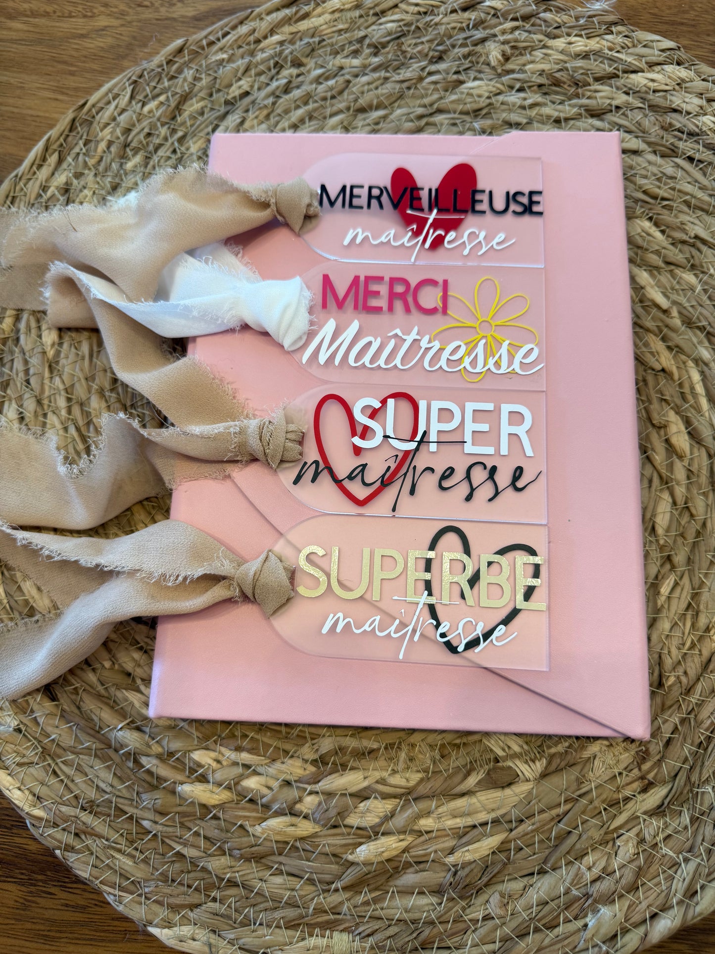 Marque page Maîtresse/Atsem personnalisé
