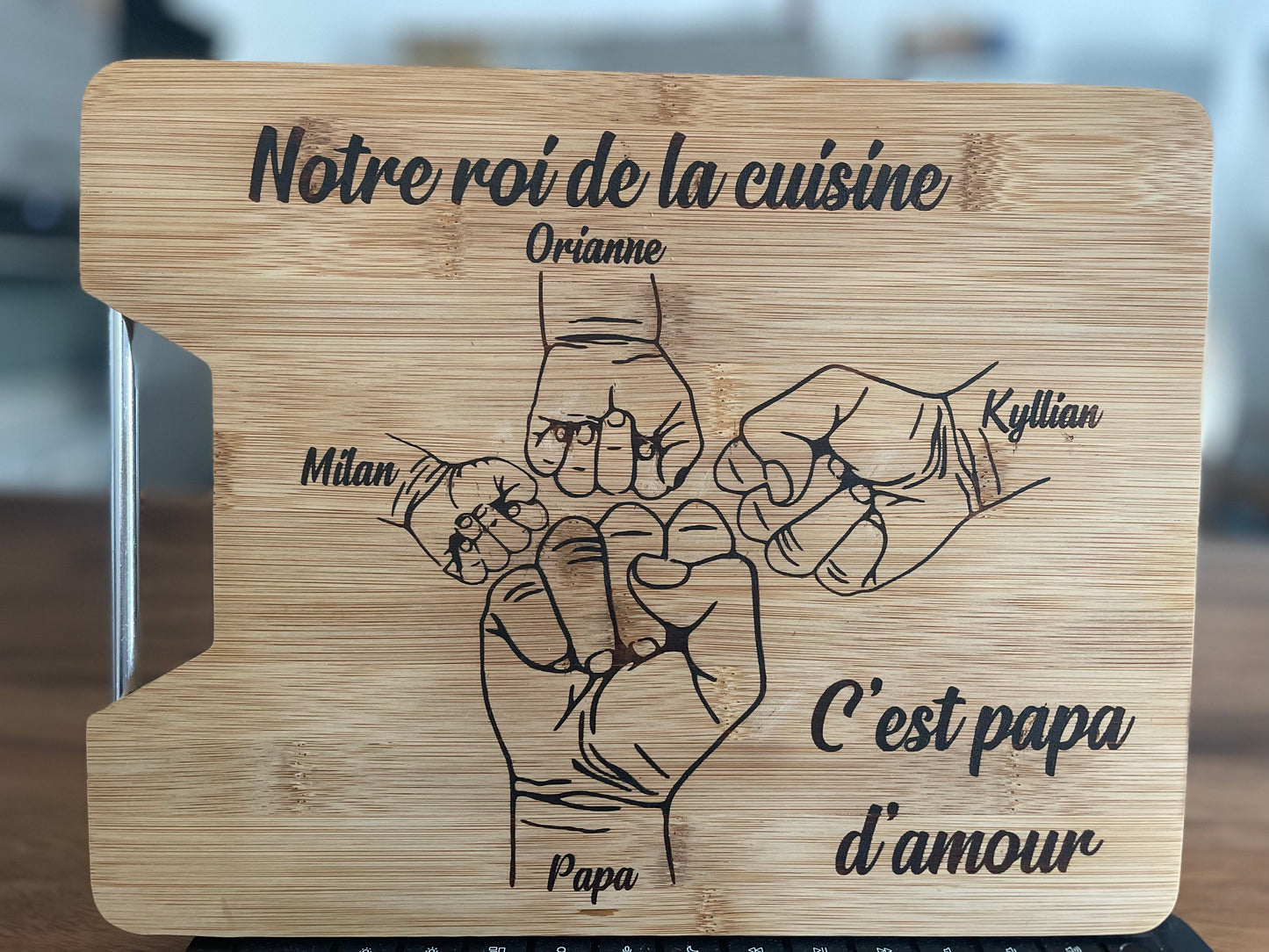 Planche à découper personnalisé pour homme