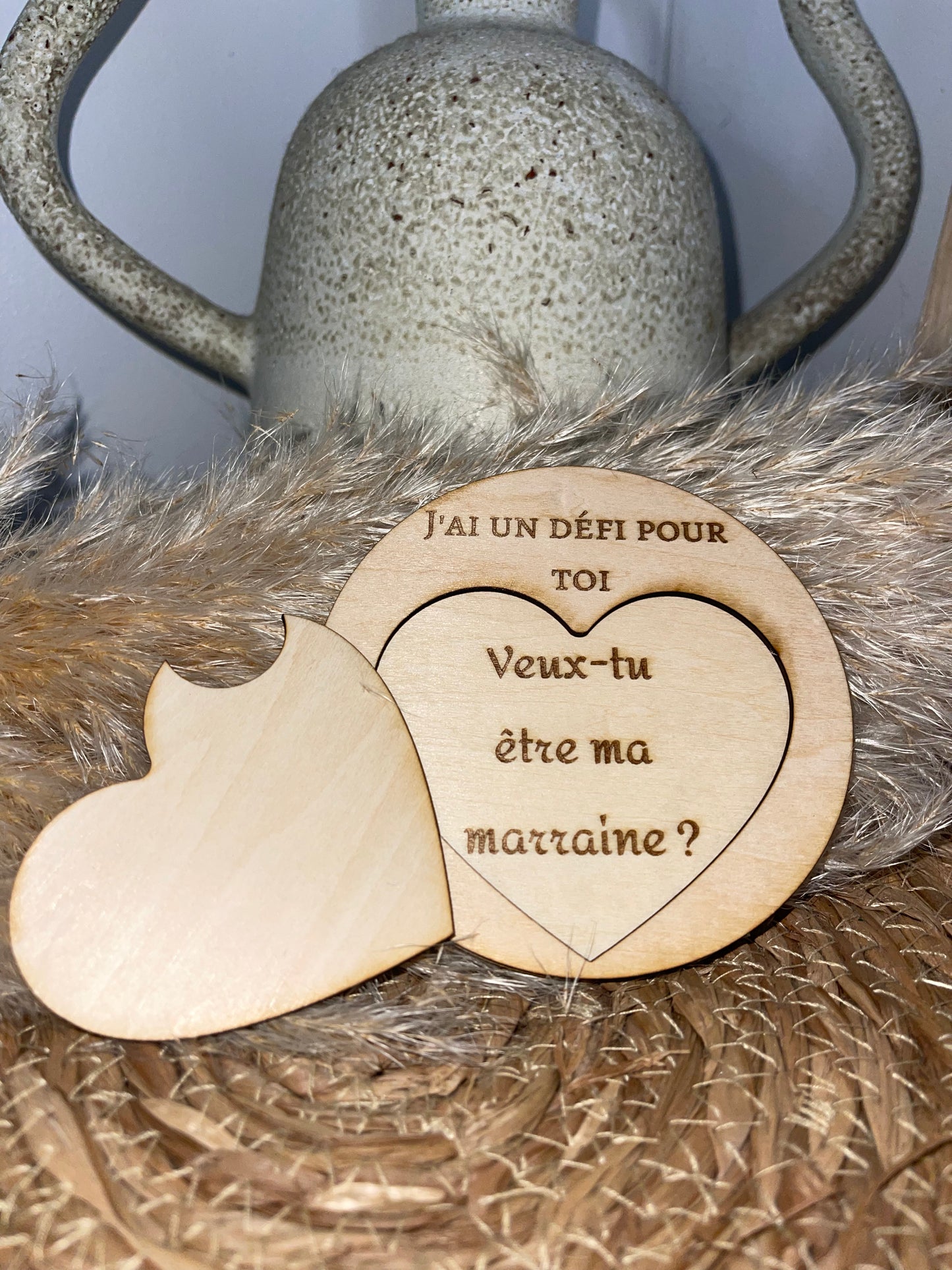 Carte message caché personnalisée