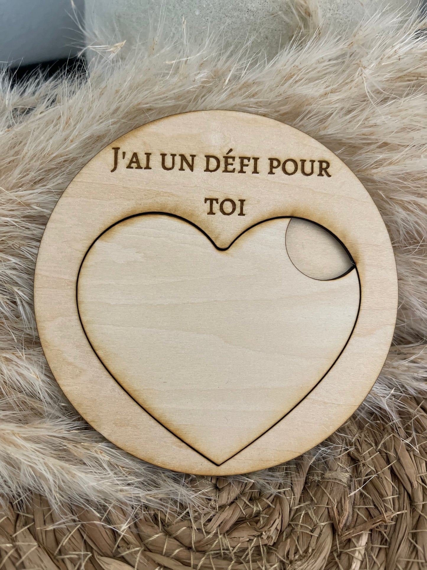 Carte message caché personnalisée