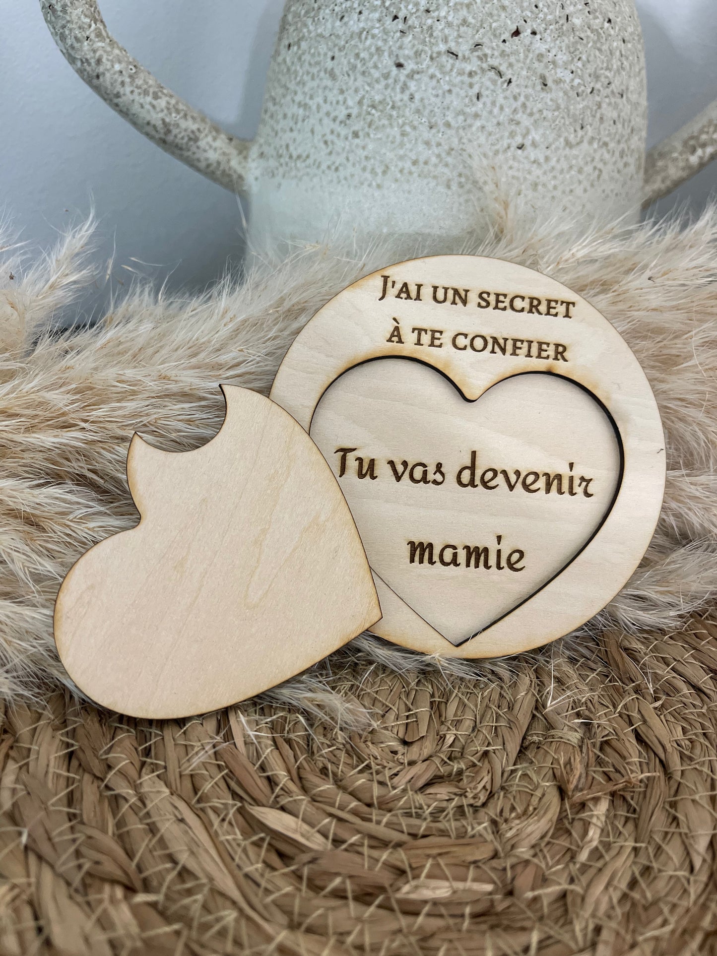 Carte message caché personnalisée