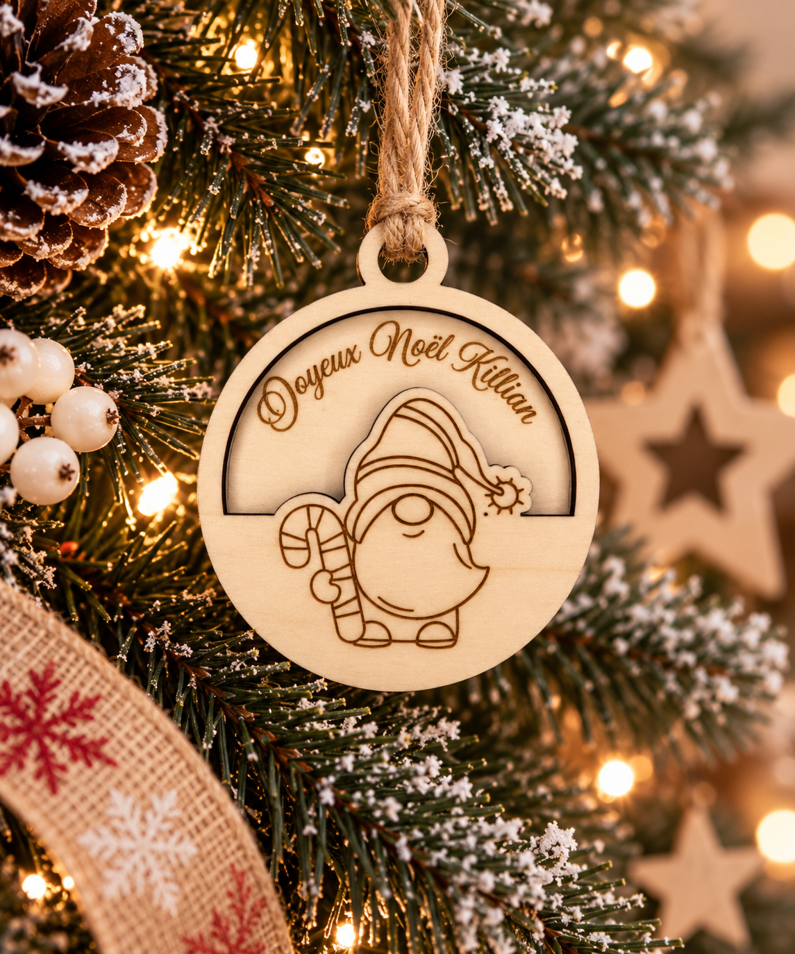 Ornement de Noël personnalisé