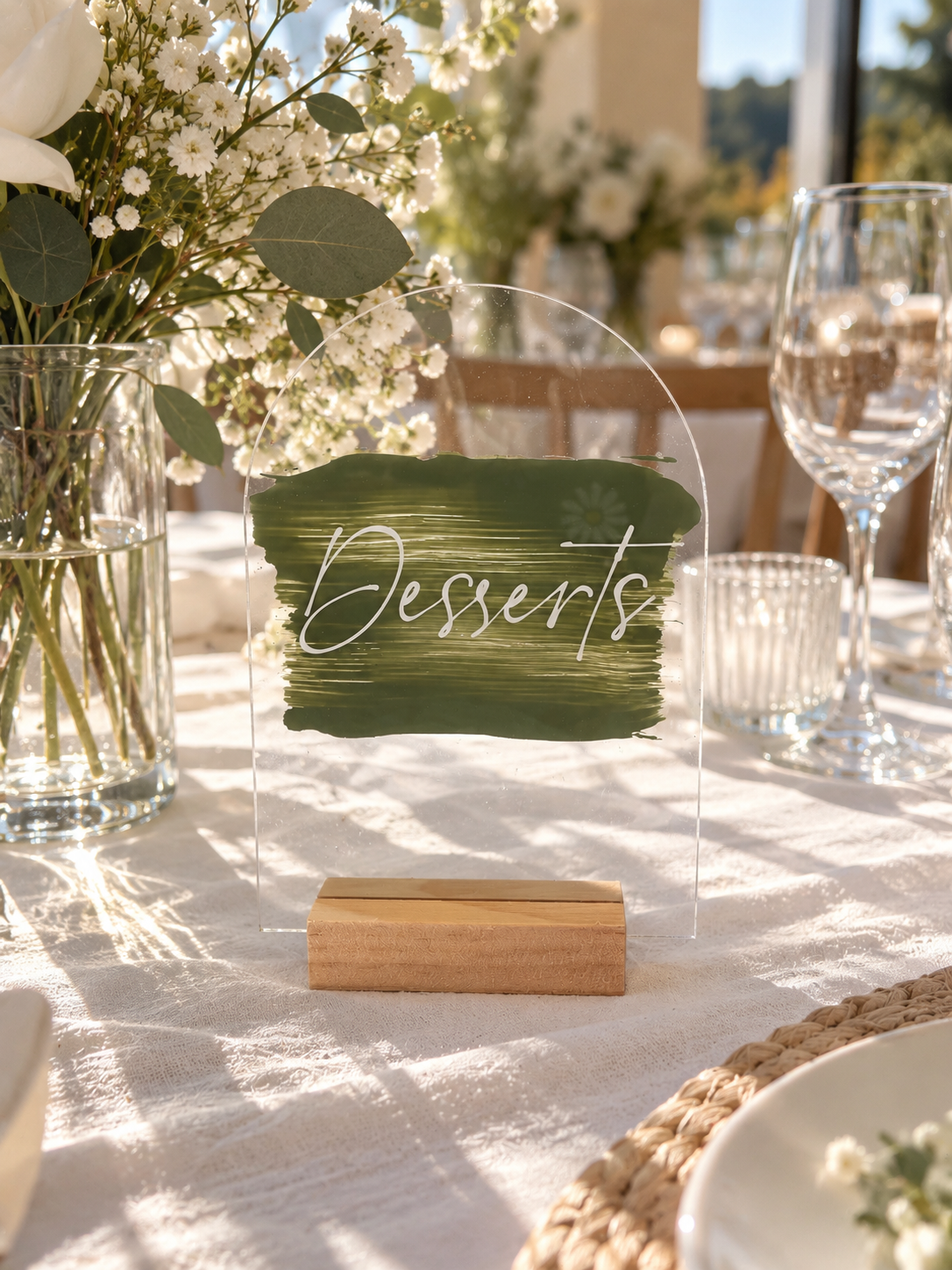 panneau de table pour évènement personnalisé