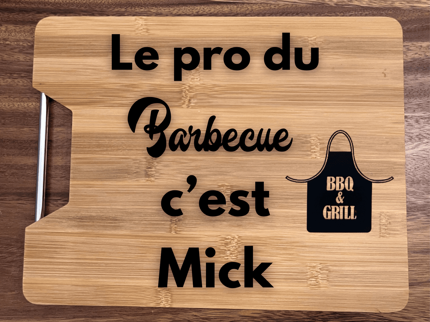 Planche à découper personnalisé pour homme
