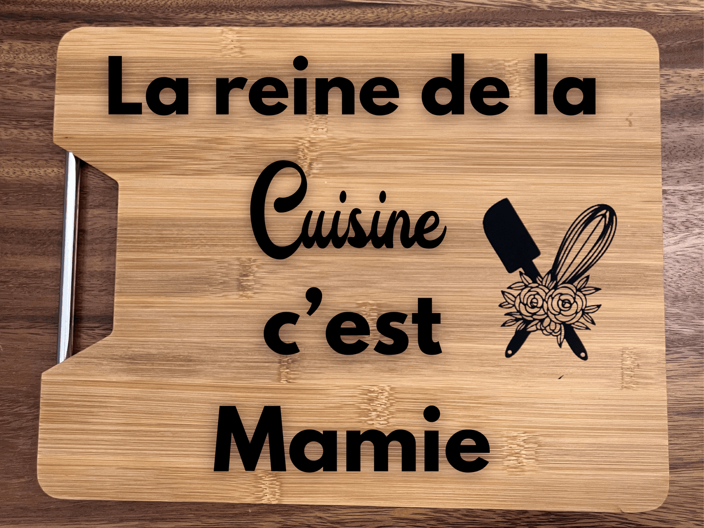 Planche à découper personnalisée pour femme