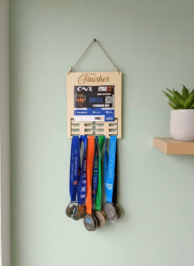 Support médaille et dossard de sport