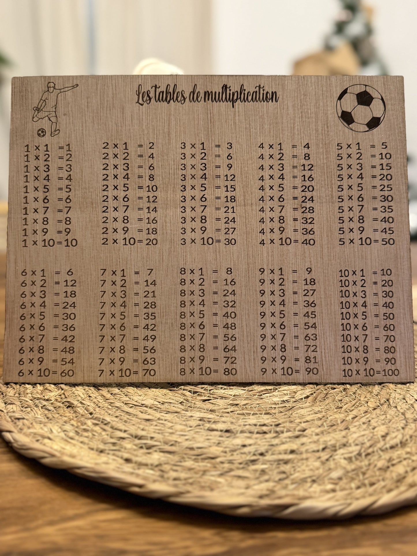 Tables de multiplication personnalisée
