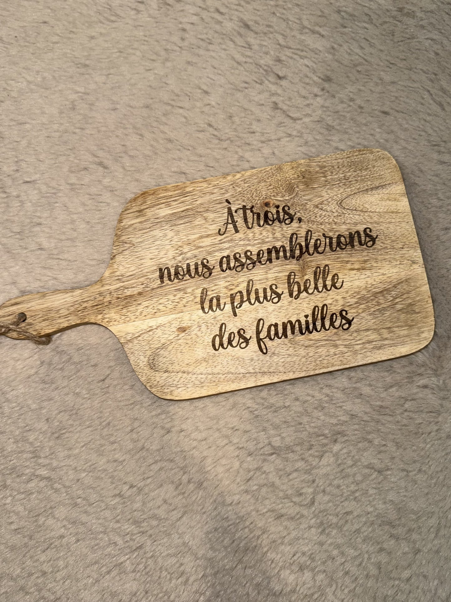 Planche à découper personnalisée