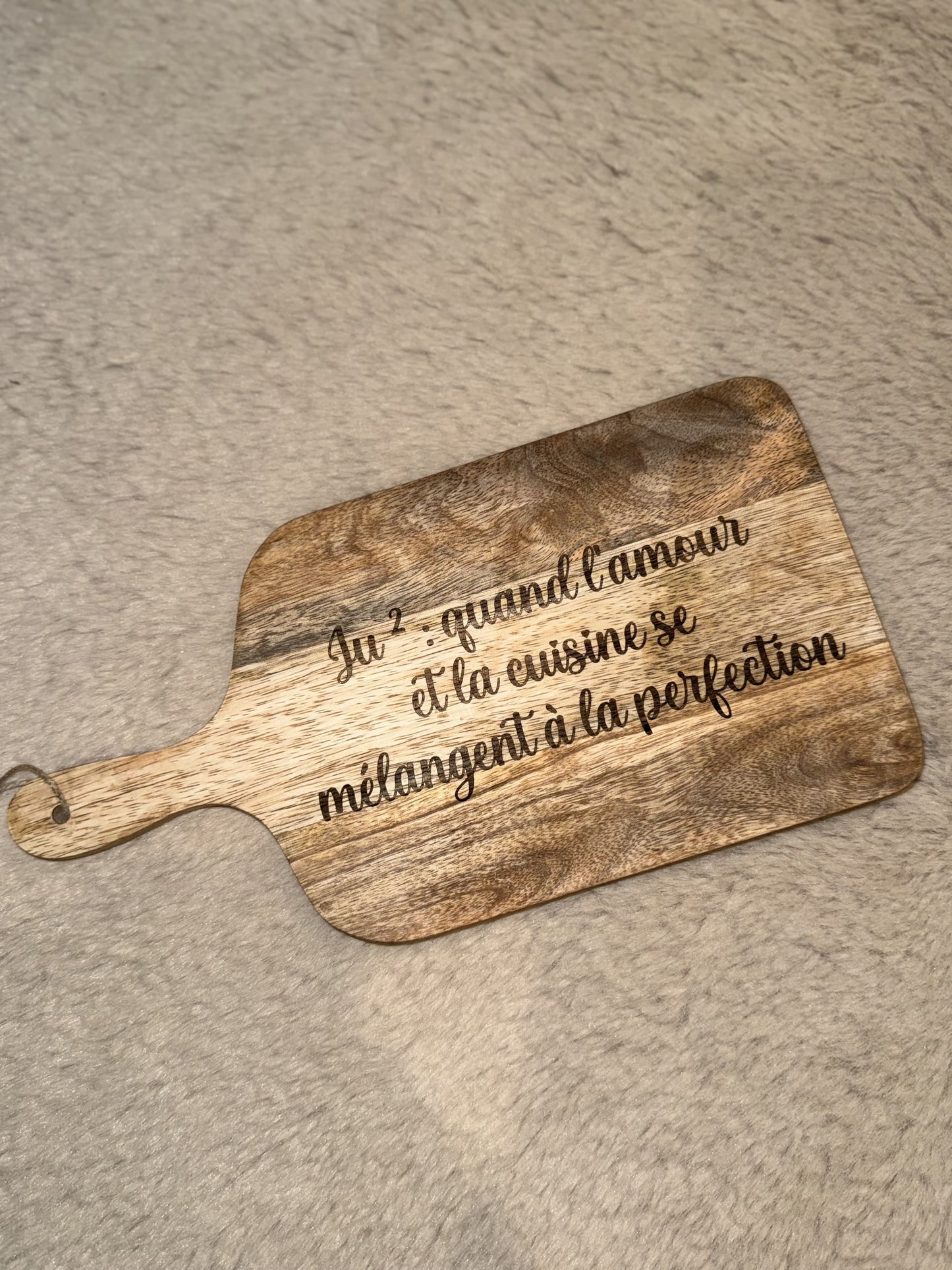 Planche à découper personnalisée