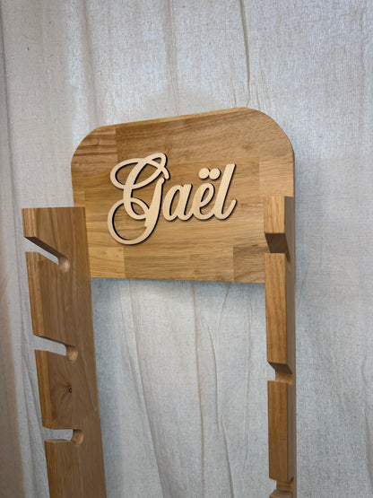 Support de casquette personnalisé en bois