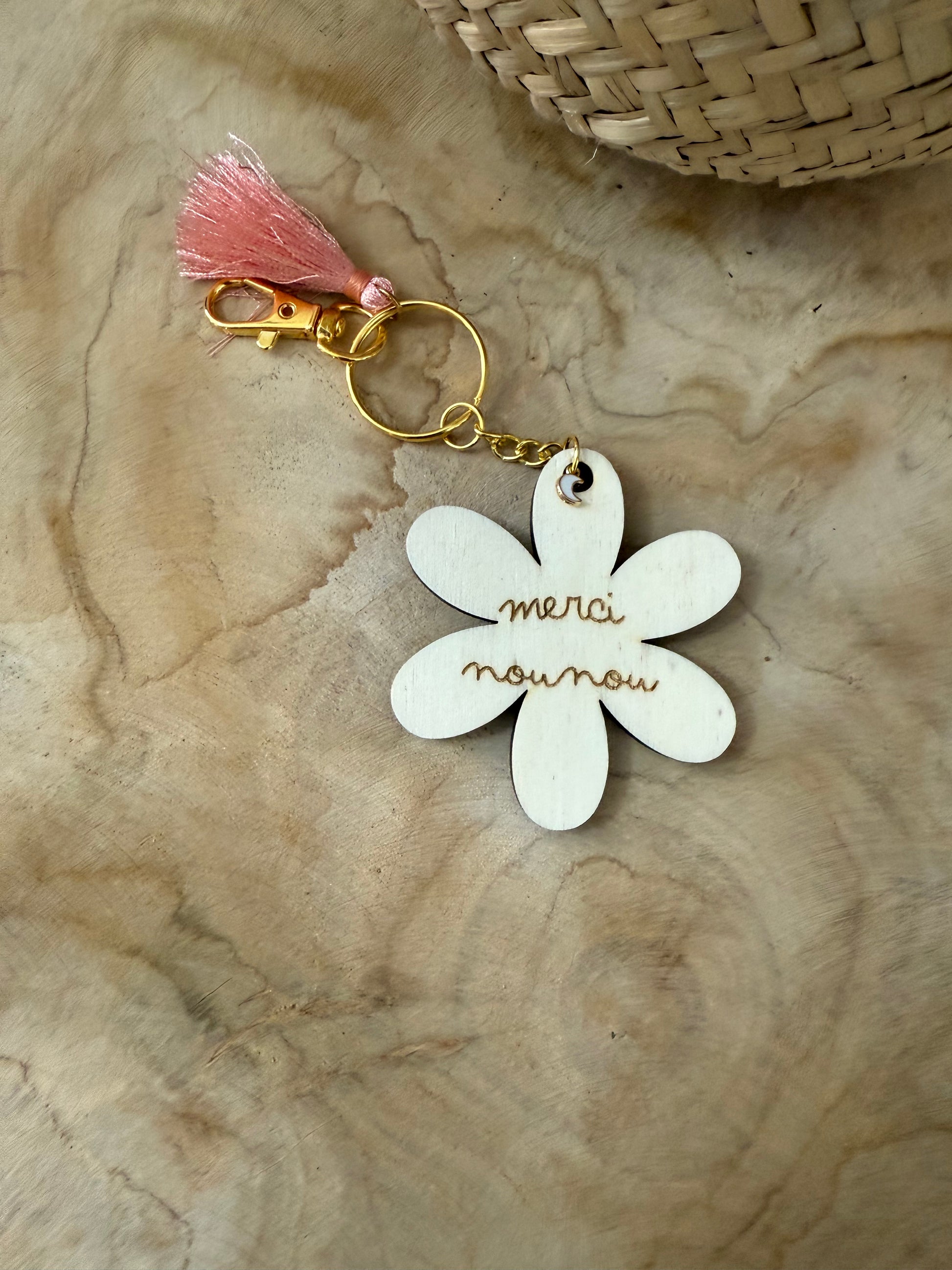 Porte-clef en bois personnalisé