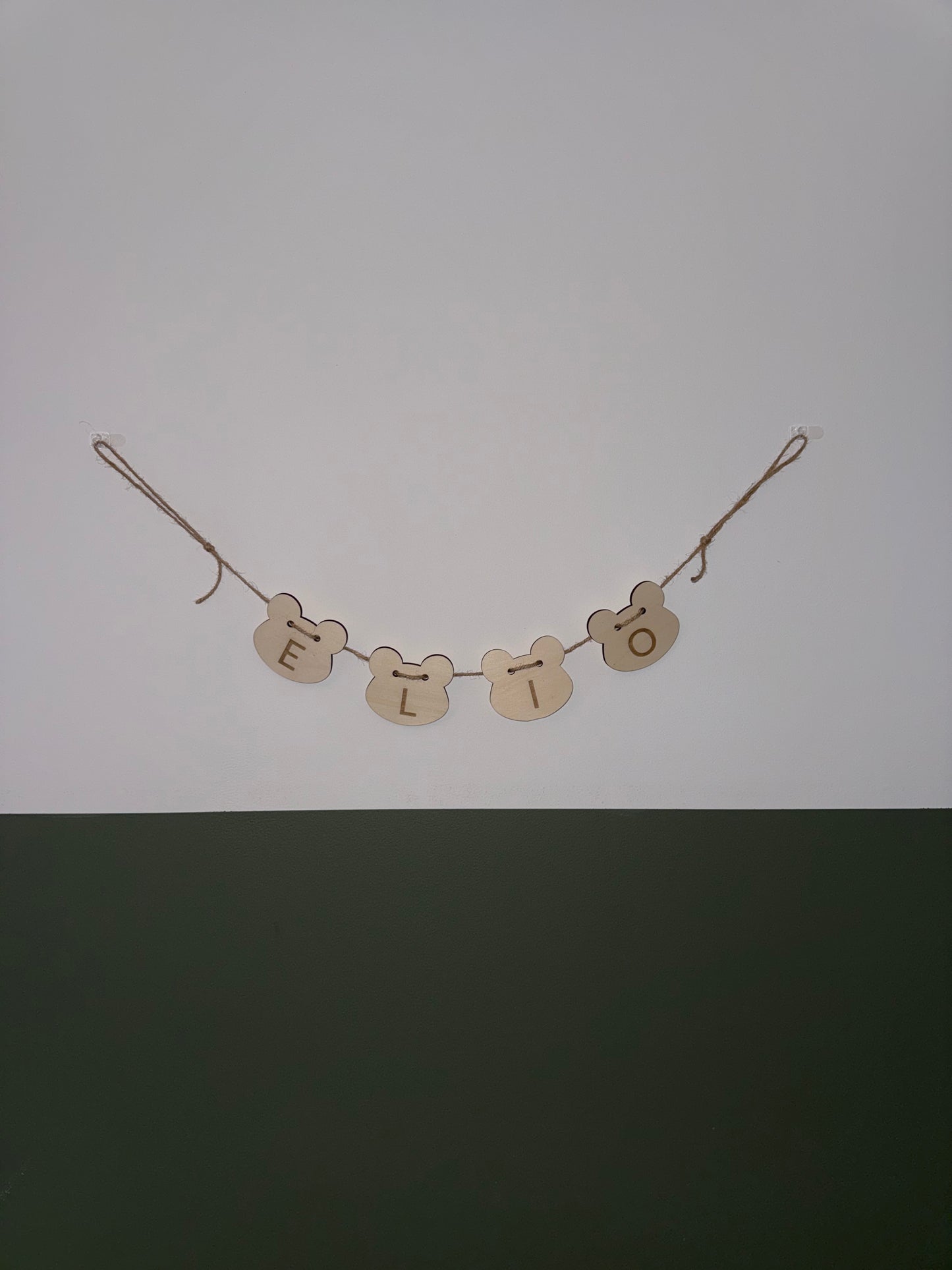 Guirlande personnalisée en bois