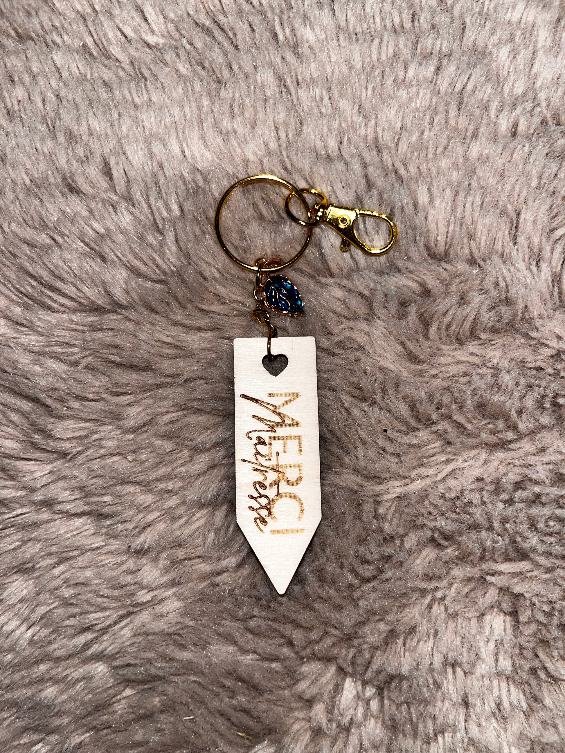 Porte-clef en bois personnalisé