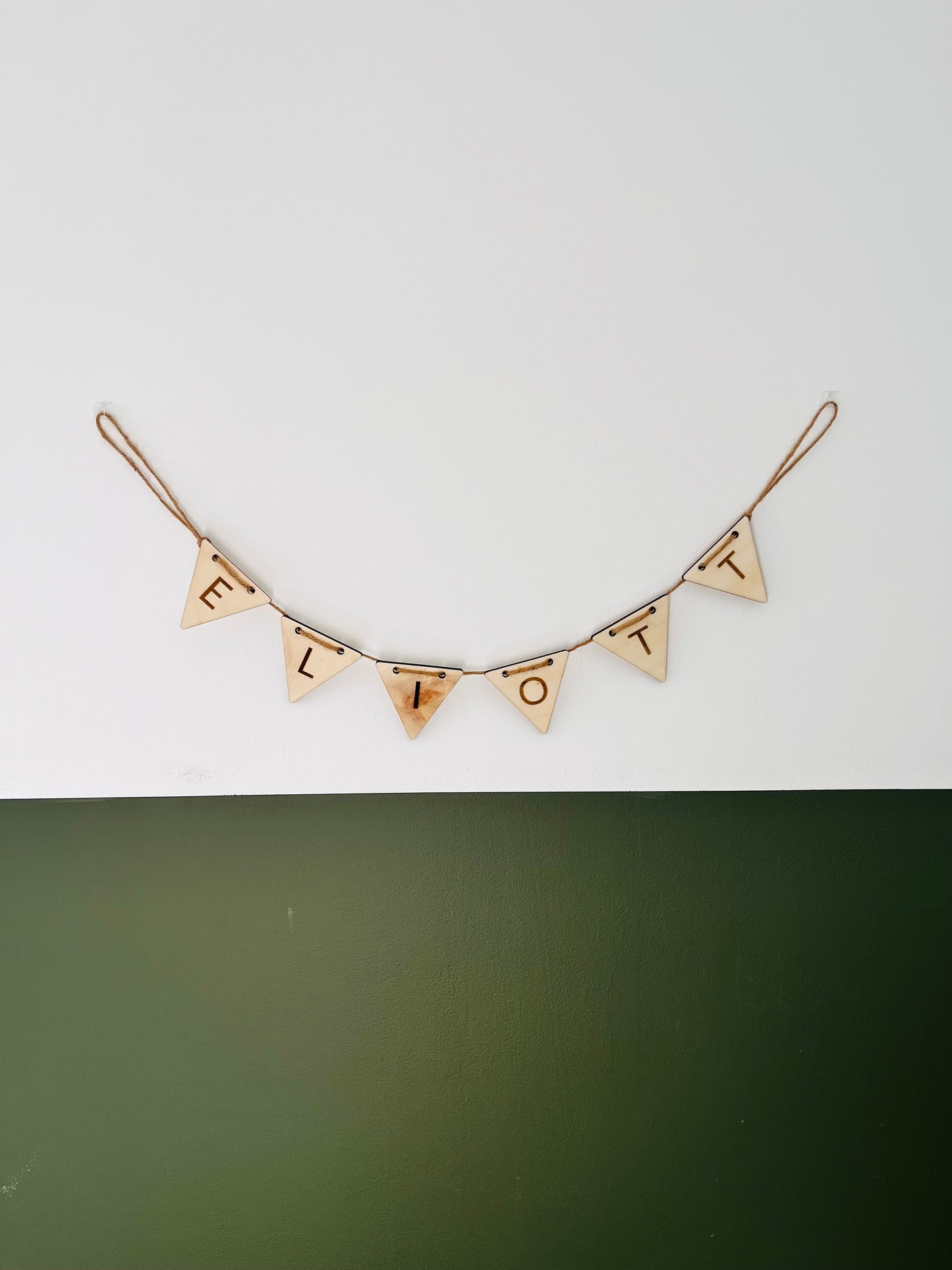 Guirlande personnalisée en bois