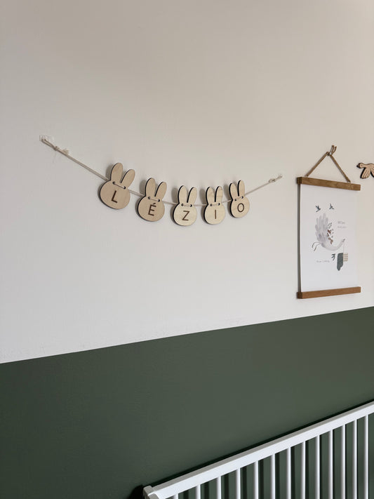 Guirlande personnalisée en bois