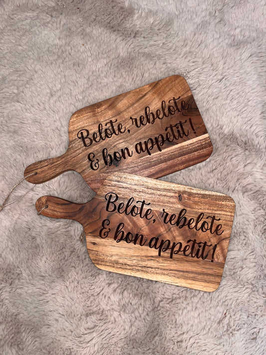 Planche à découper personnalisée