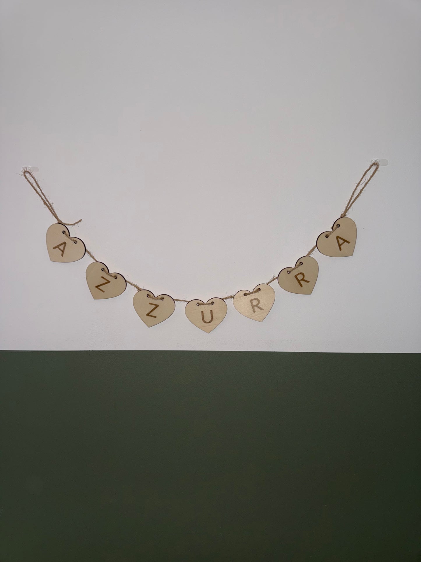 Guirlande personnalisée en bois