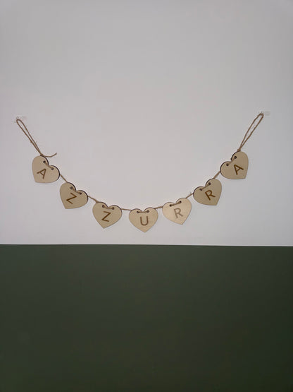 Guirlande personnalisée en bois