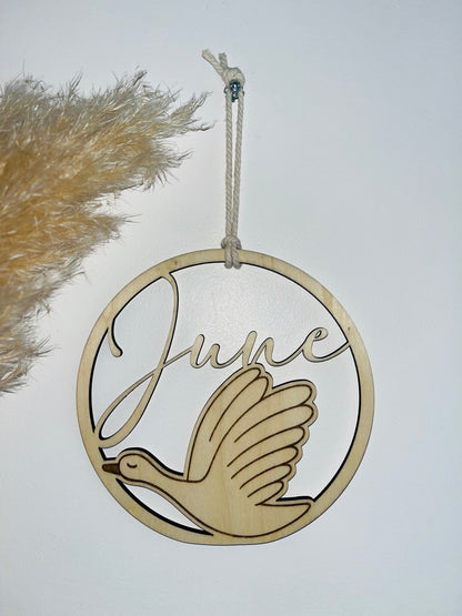 Décoration de porte oie personnalisée