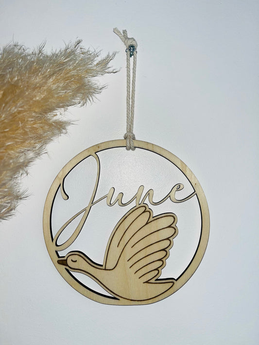 Décoration de porte oie personnalisée
