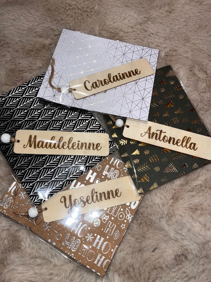 Marque page personnalisé en bois