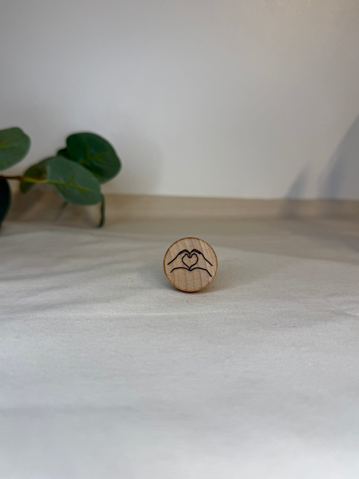 Bouchon de bouteille de vin réutilisable version Saint Valentin