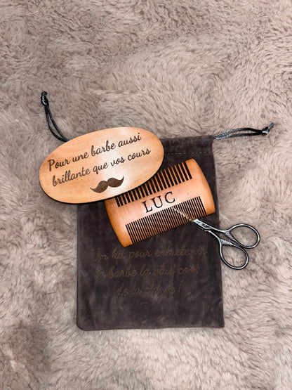 Coffret soin de la barbe personnalisé