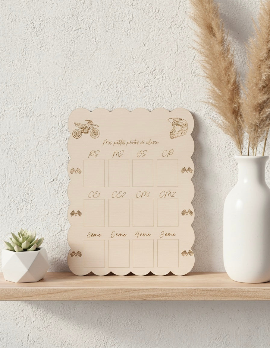 Panneau photos de classe personnalisé