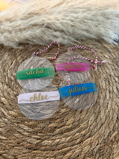 Boule de Noël Personnalisée en Plexiglass